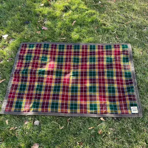 Extra Large Waxed Canvas and Tartan Wool Lined Bushcraft Ground Cloth