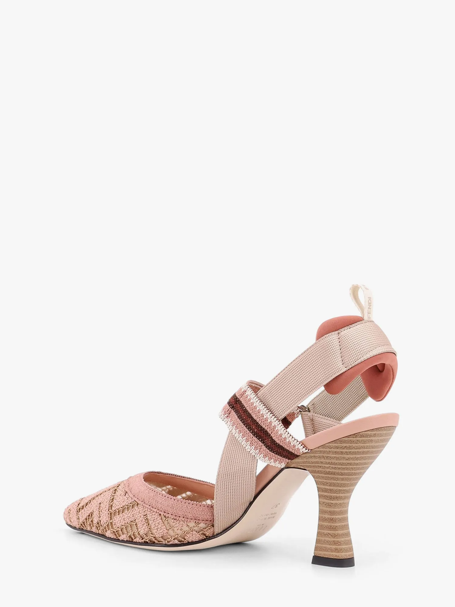 Fendi Colibrì Mesh Slingback With Ff Embroidery