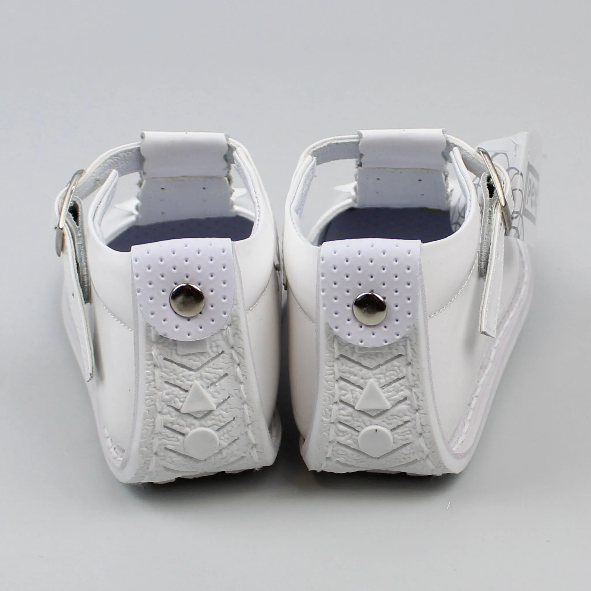 First Walker Shoes - Hard Sole Patent White Leather T Bar - Pex Anastasia
