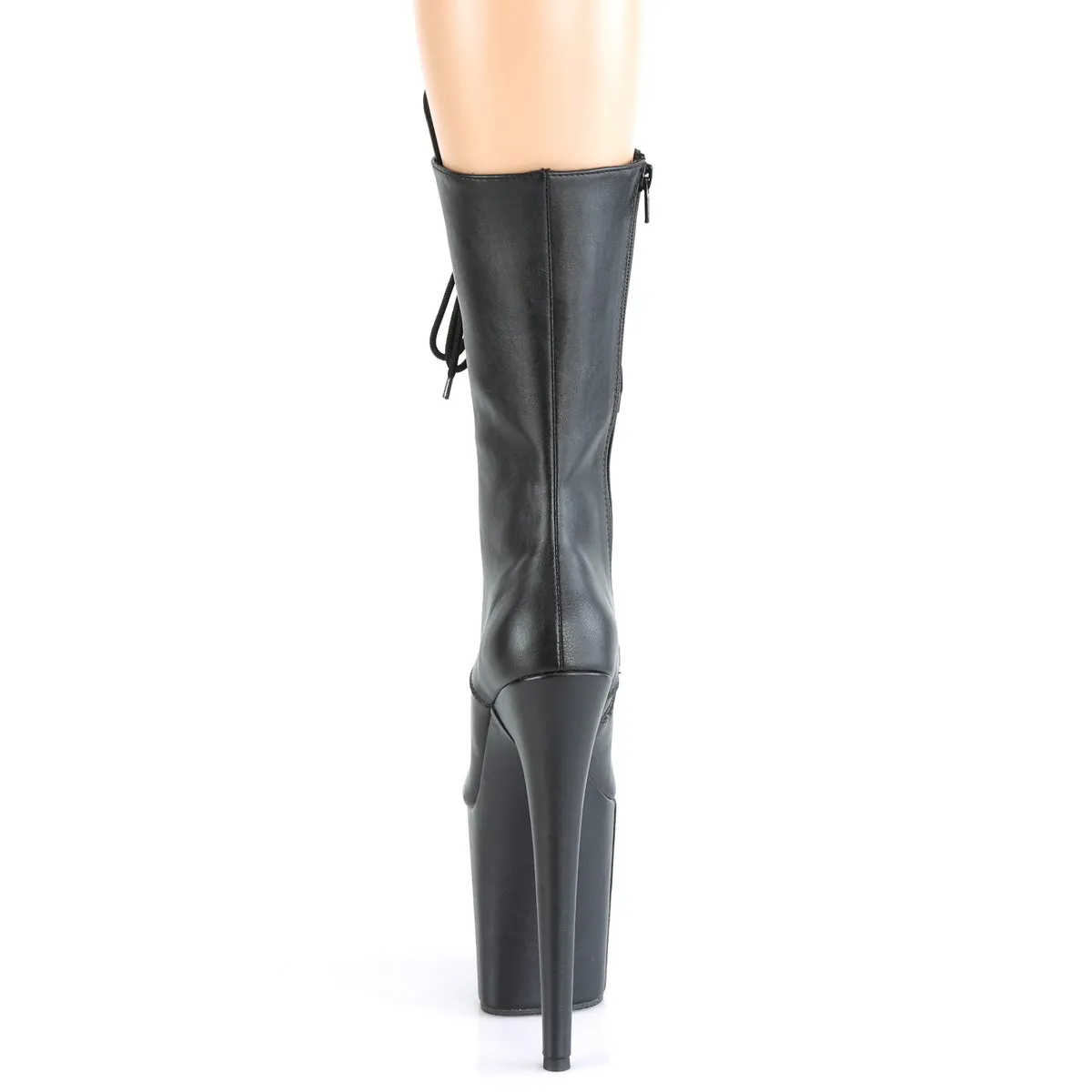 FLAMINGO-1050WR  Black Faux Leather/Black Faux Leather