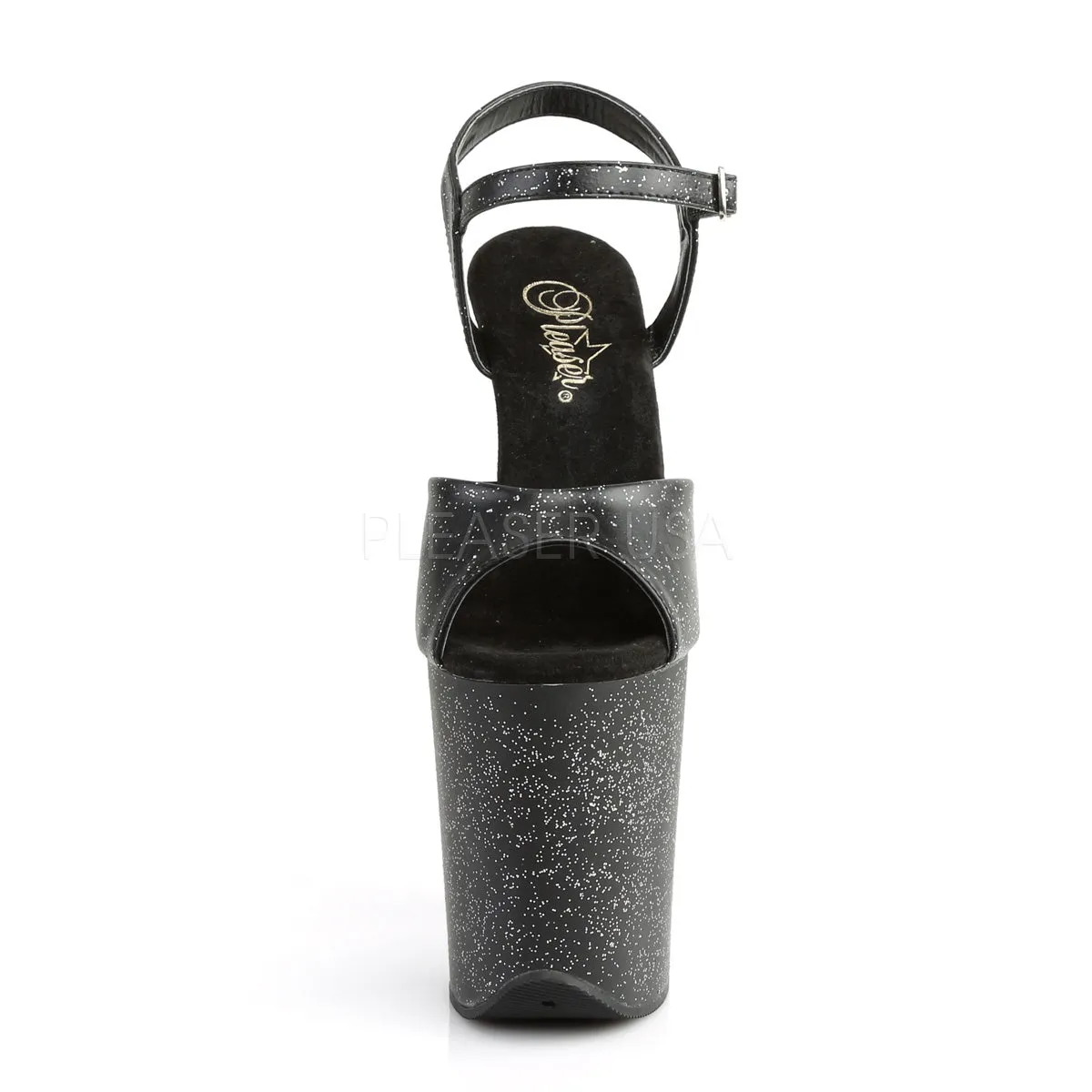 FLAMINGO-809MMG  Black Faux Leather/Black Matte