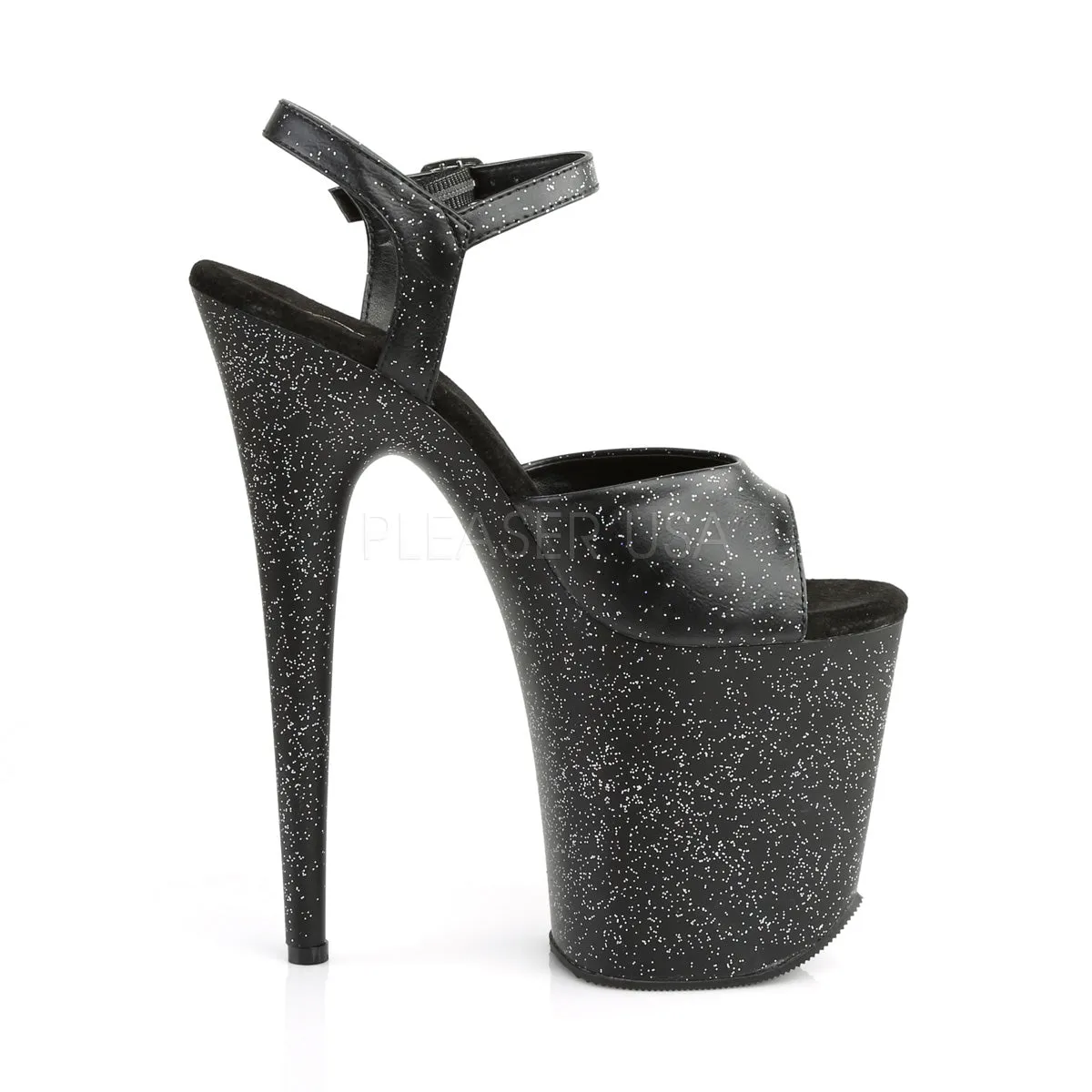 FLAMINGO-809MMG  Black Faux Leather/Black Matte
