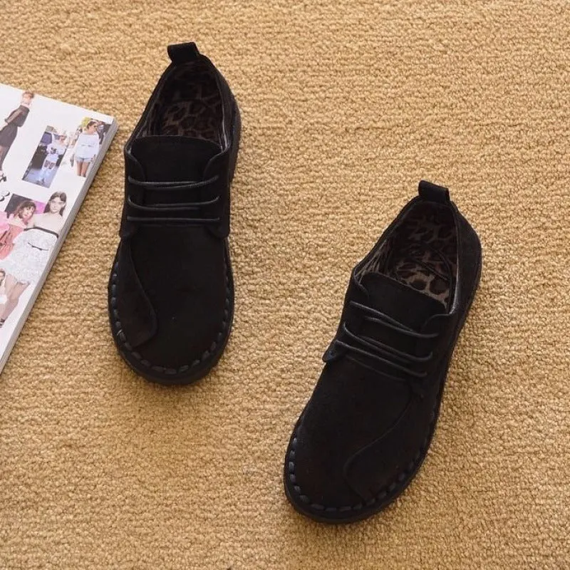 Flat Single Leopard Print Lazy Cotton Fisherman Shoes