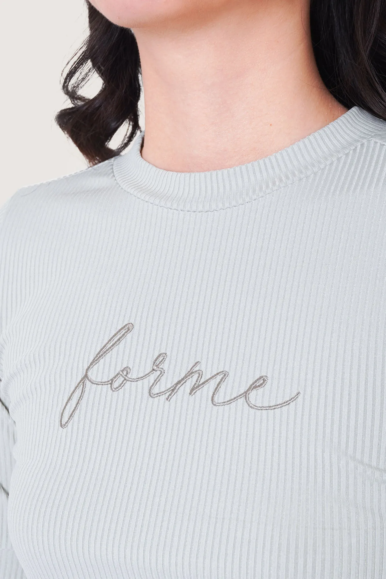 ForMe Ribbed Logo Tee