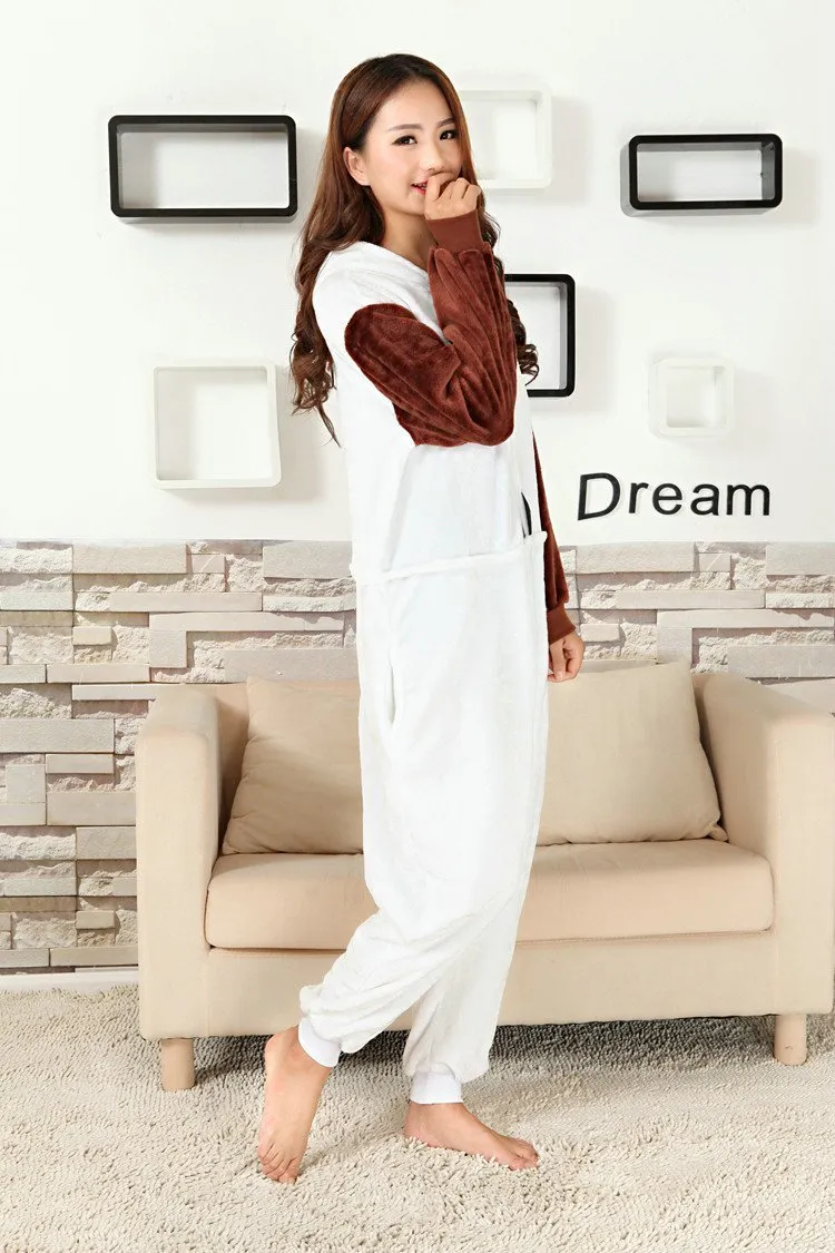 Frozen Olaf Snowman Adult Kigurumi Onesies Pajamas Costume