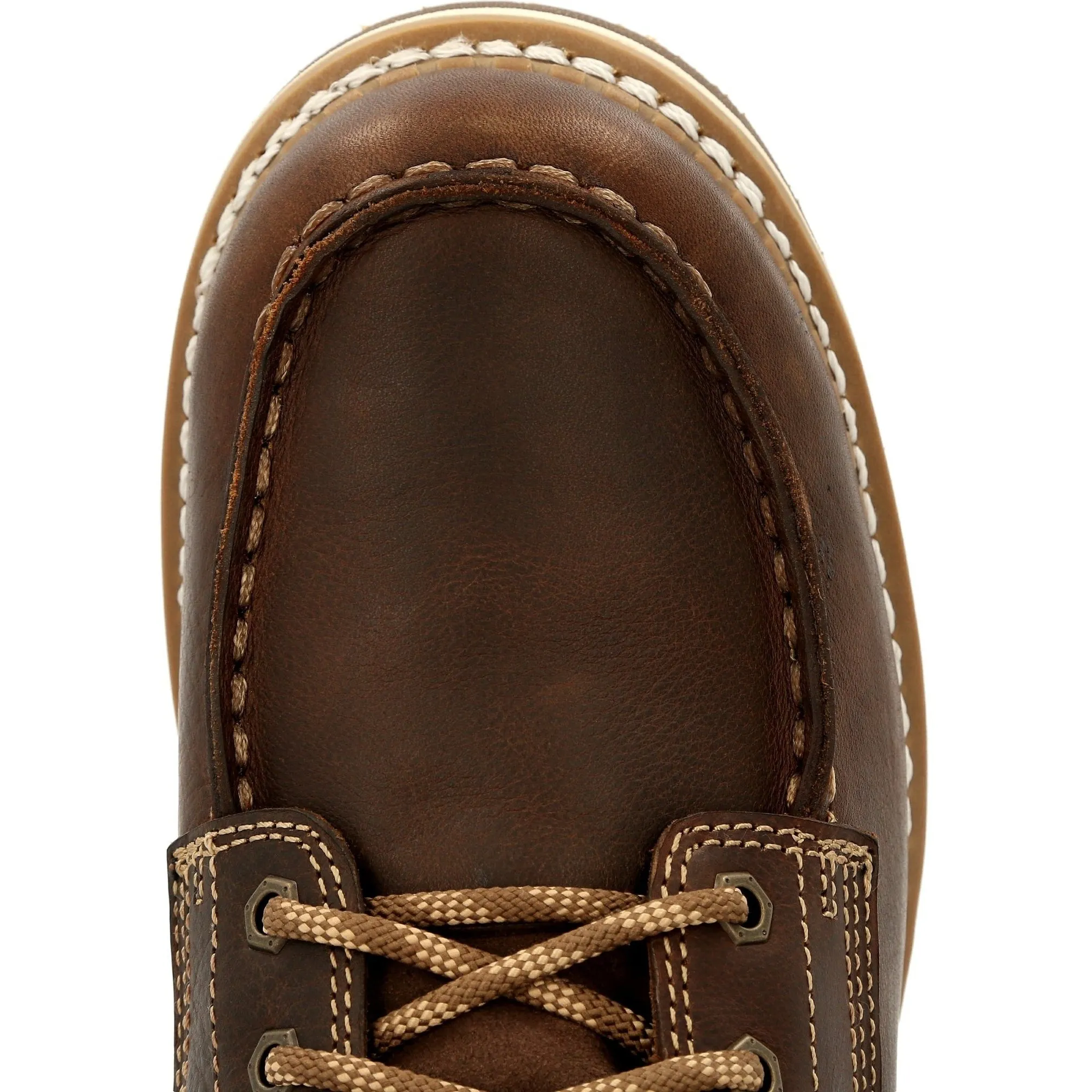 Georgia Men's AMP LT Wedge 6" Soft Toe Waterproof Work Boot - Brown - GB00429