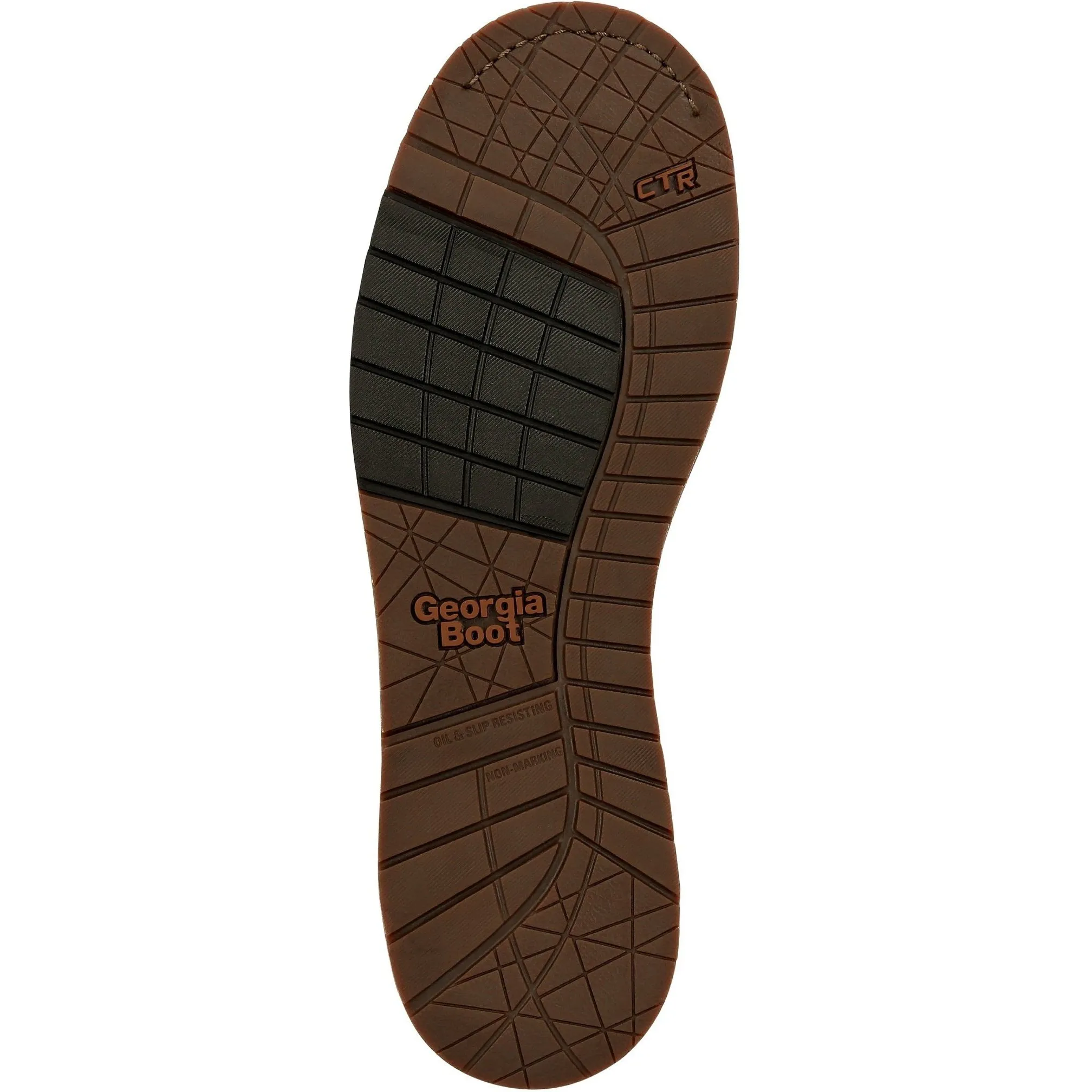 Georgia Men's AMP LT Wedge 6" Soft Toe Waterproof Work Boot - Brown - GB00429