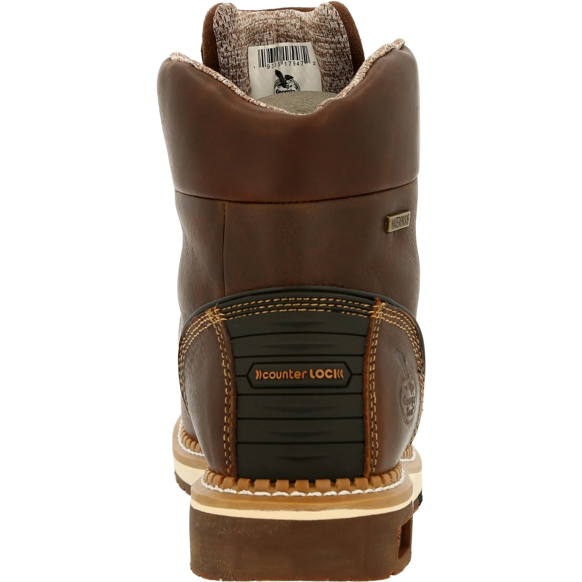 Georgia Men's AMP LT Wedge 6" Soft Toe Waterproof Work Boot - Brown - GB00429