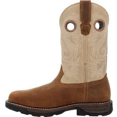 Georgia Men's Carbo Tec FLX 11" Alloy Toe Western Work Boot -Brown- GB00670