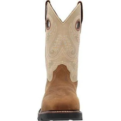 Georgia Men's Carbo Tec FLX 11" Alloy Toe Western Work Boot -Brown- GB00670