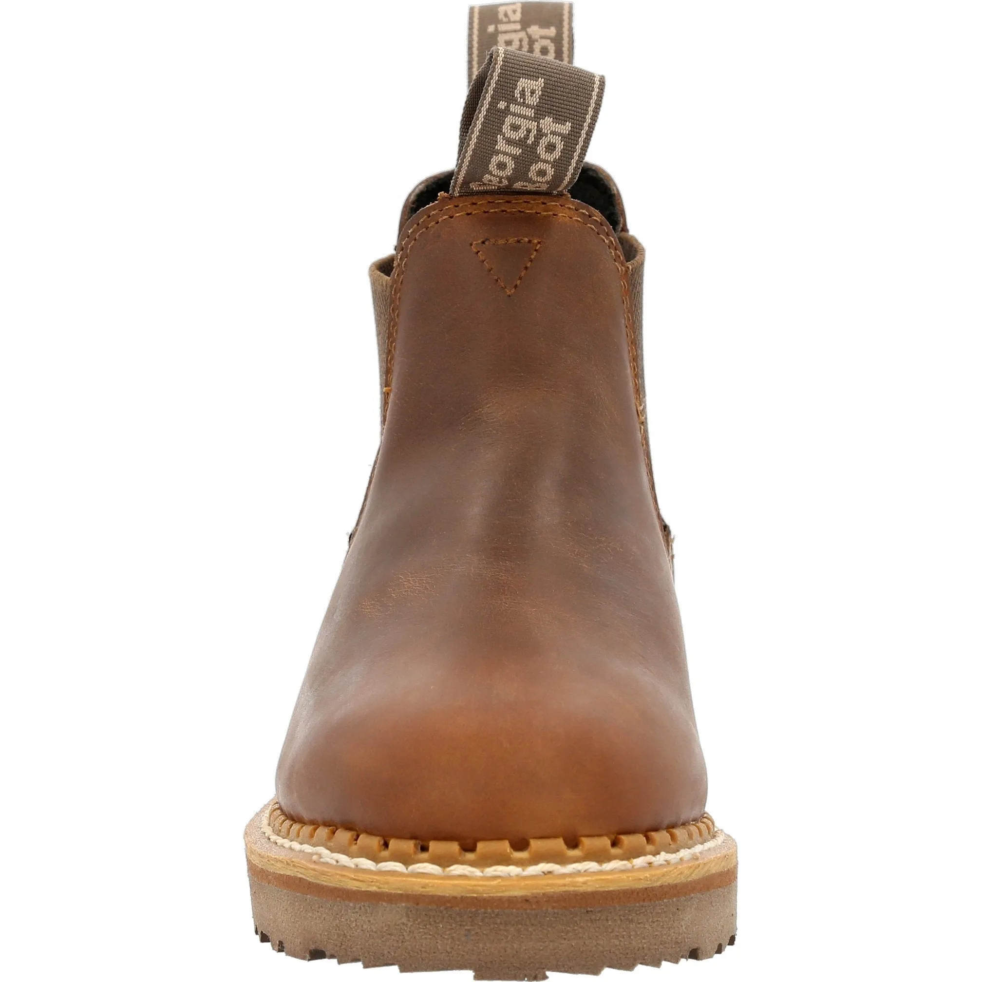 Georgia Women's Giant Revamp 5" Waterproof Pull-On Chelsea Boot Brown- GB00432