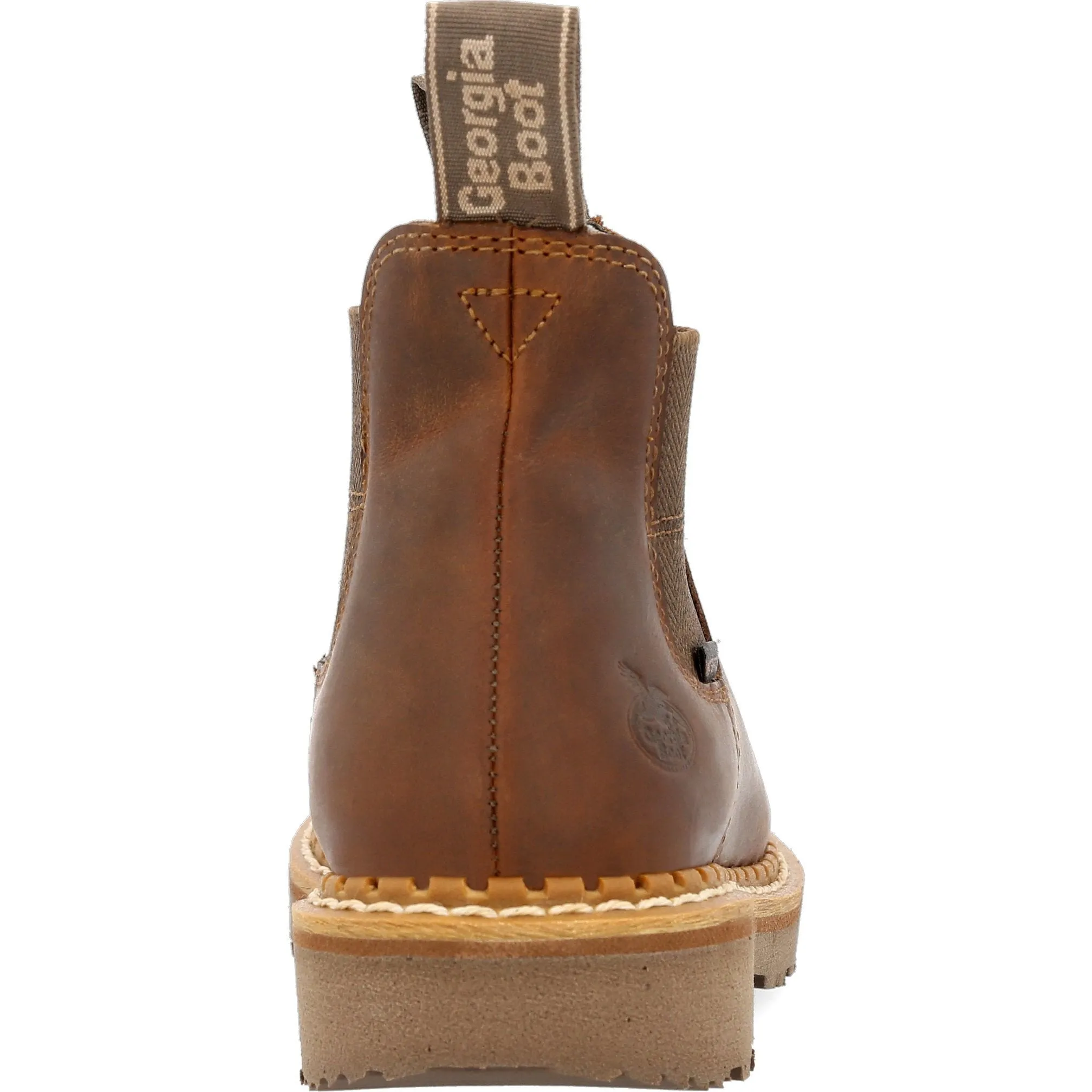 Georgia Women's Giant Revamp 5" Waterproof Pull-On Chelsea Boot Brown- GB00432