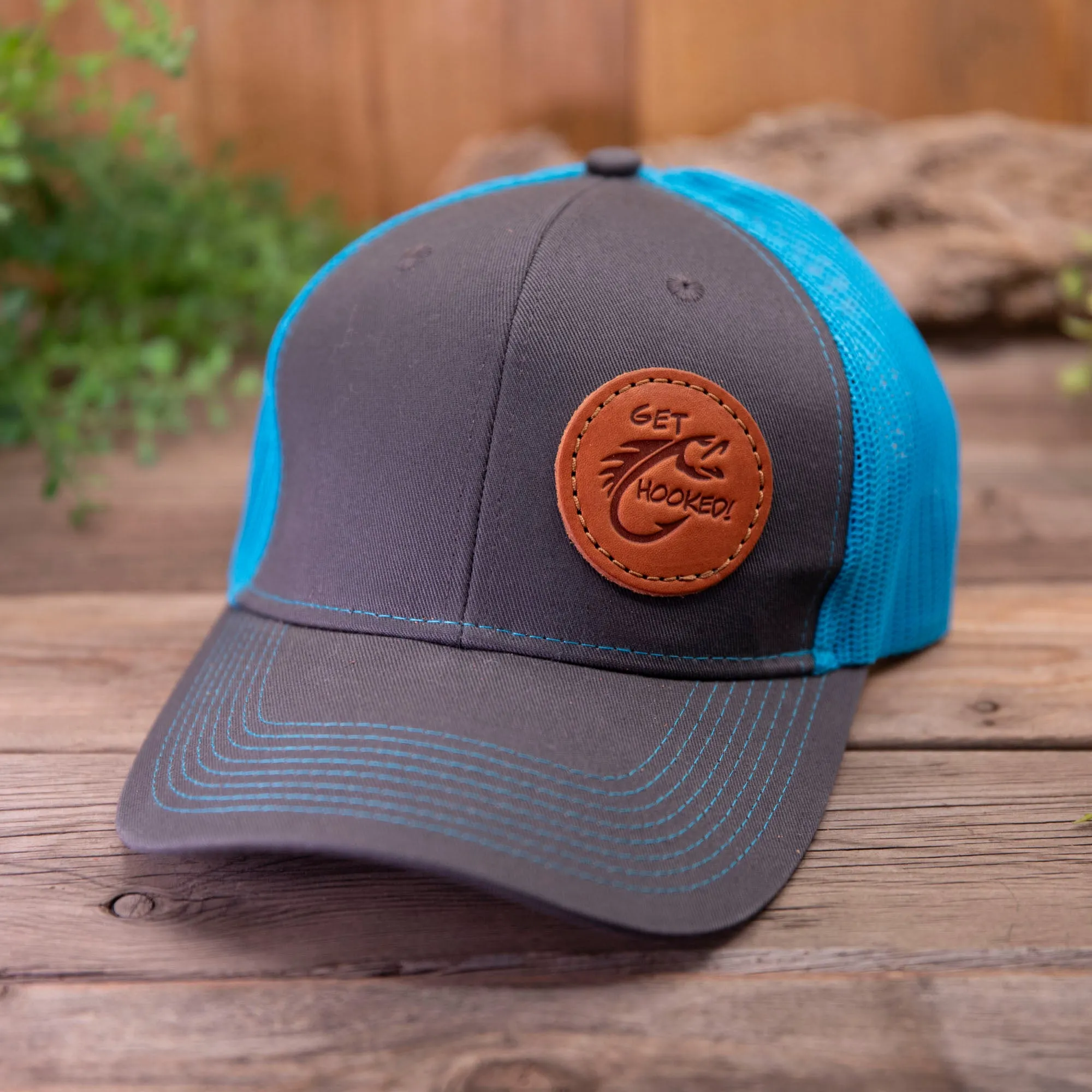 Get Hooked Leather Patch Hat