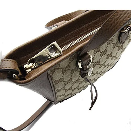 Gucci Bree Small GG Canvas Tote Bag Nocciola Brown New Bag