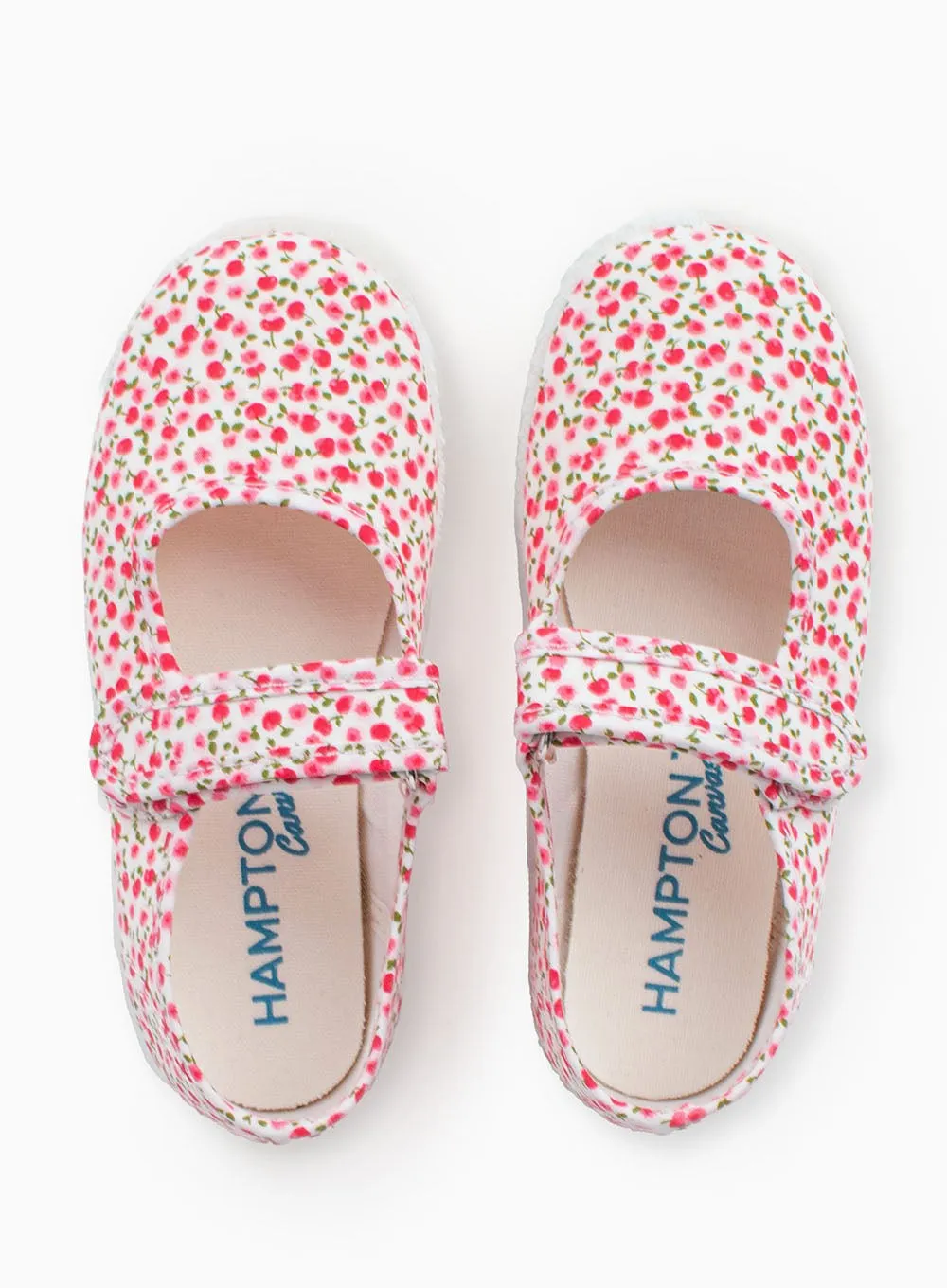 Hampton Canvas Martha Shoes in Red Cherry