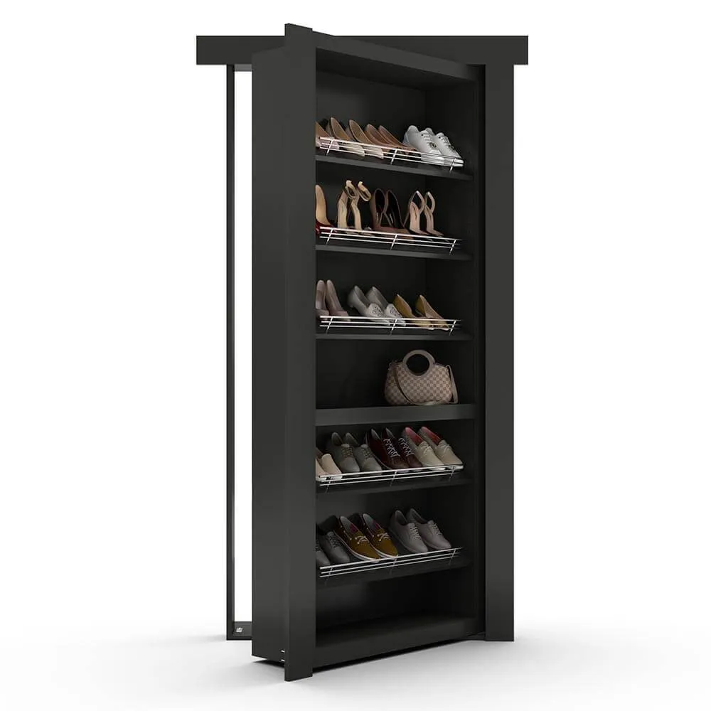 Hidden Flush Mount Paint Grade Shoe Rack Door