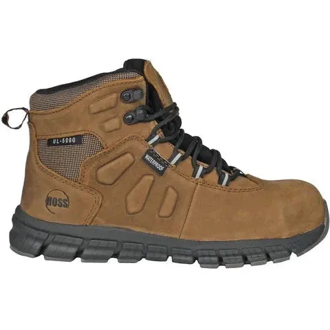 Hoss Men's Tikaboo UL Composite Toe Waterproof Slip Resistant Work Boot - Brown 60406