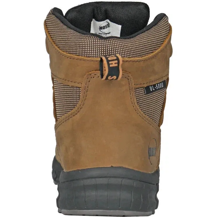 Hoss Men's Tikaboo UL Composite Toe Waterproof Slip Resistant Work Boot - Brown 60406