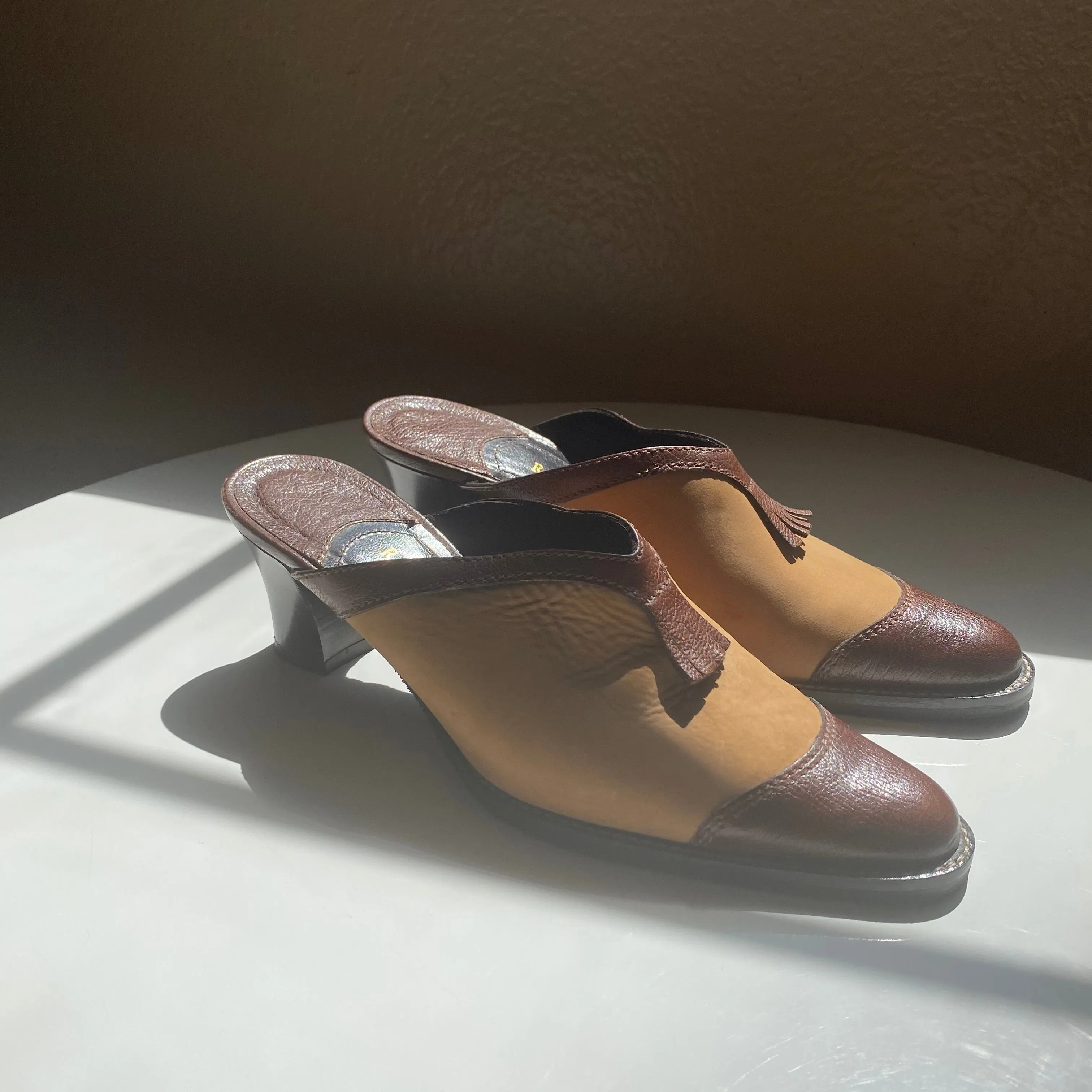 Italian Leather Mules