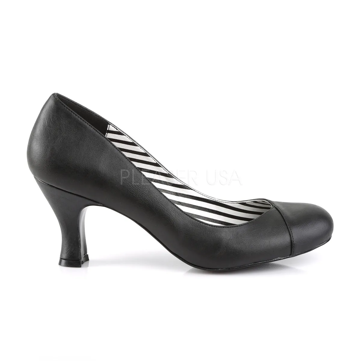 JENNA-01  Black Faux Leather