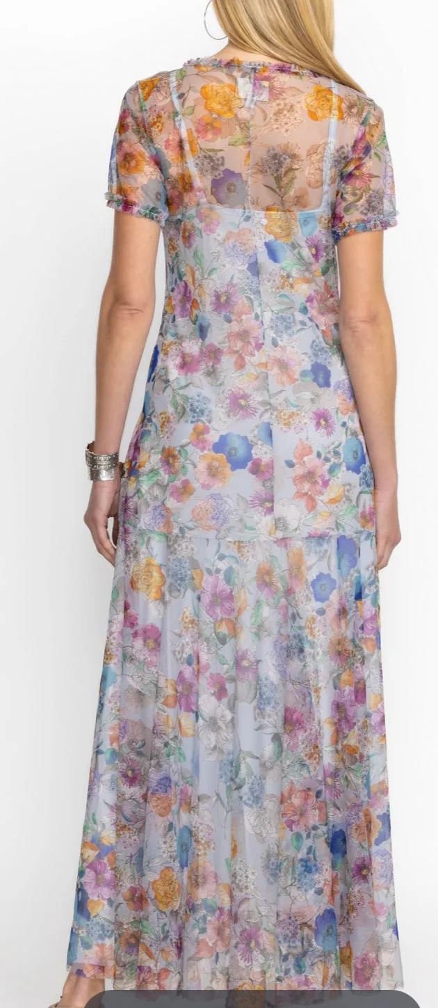 Johnny Was Flora Dancer Maxi Mesh Dress