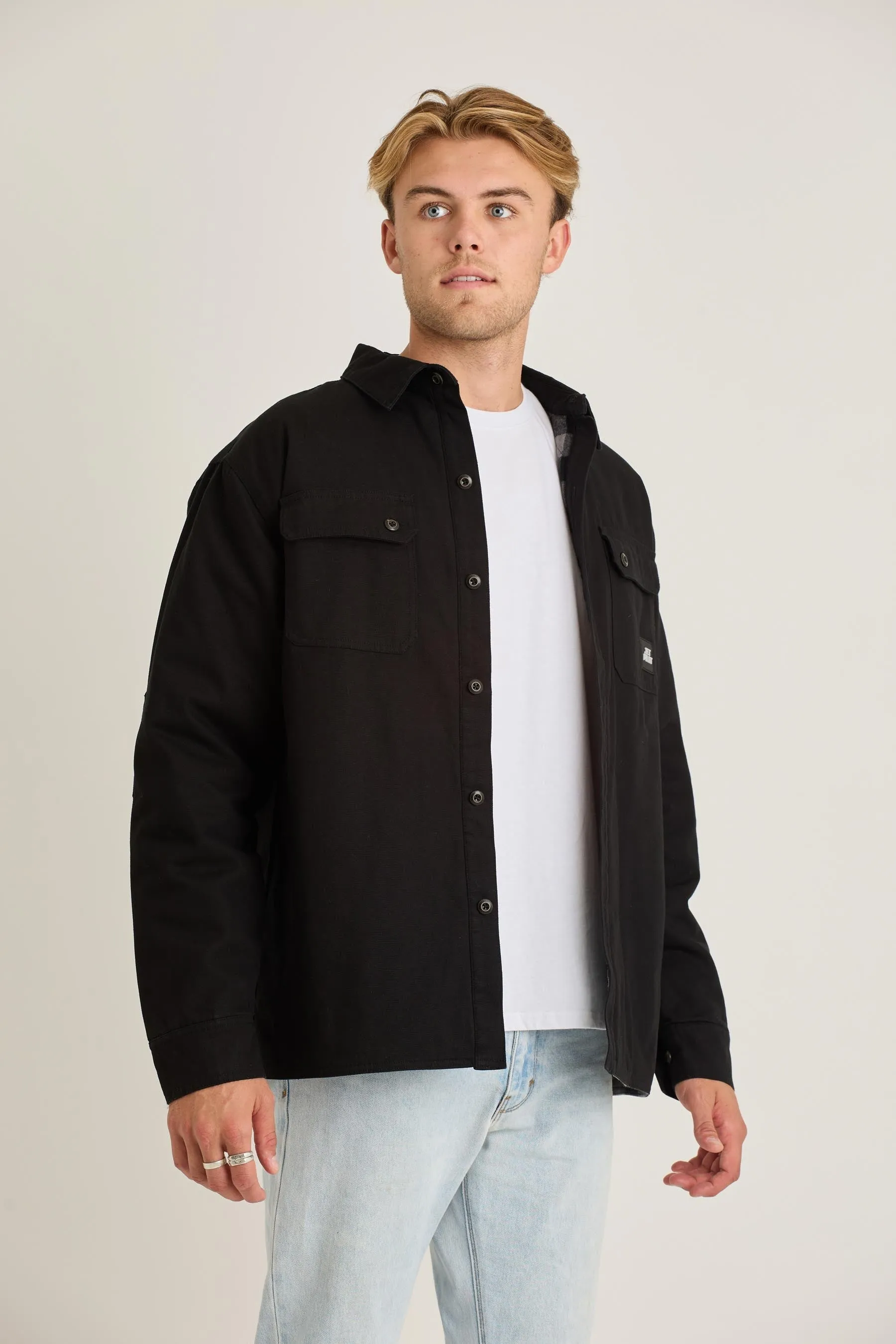 JP Canvas Mens Jacket - Black