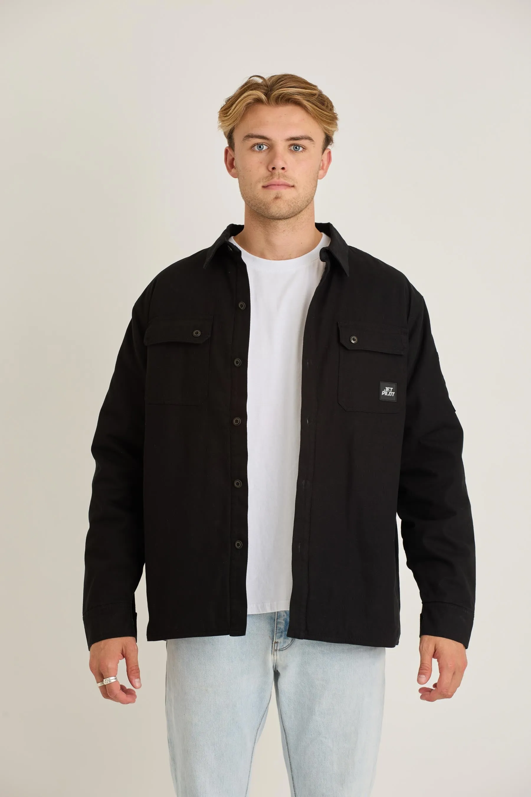 JP Canvas Mens Jacket - Black