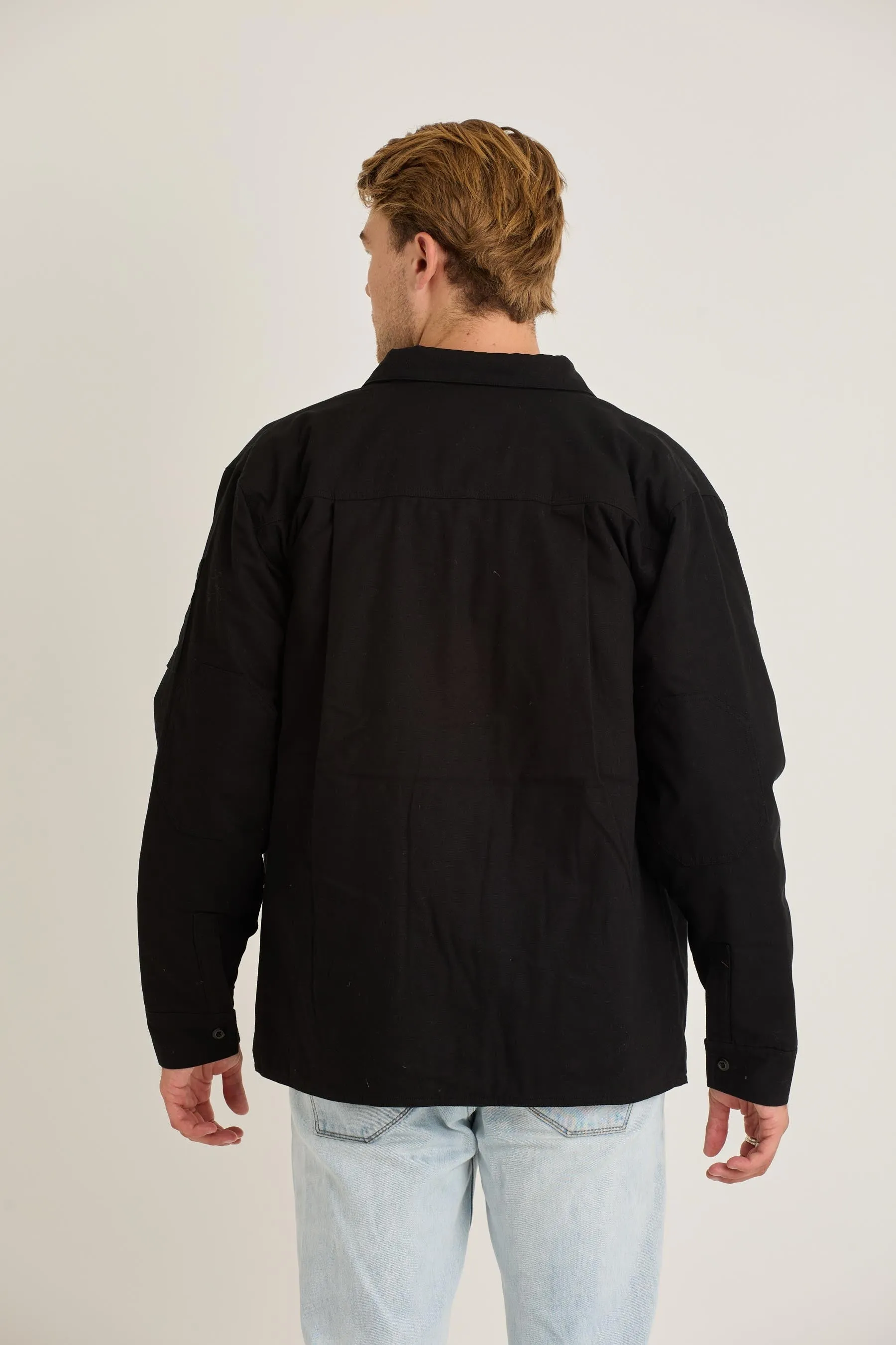 JP Canvas Mens Jacket - Black