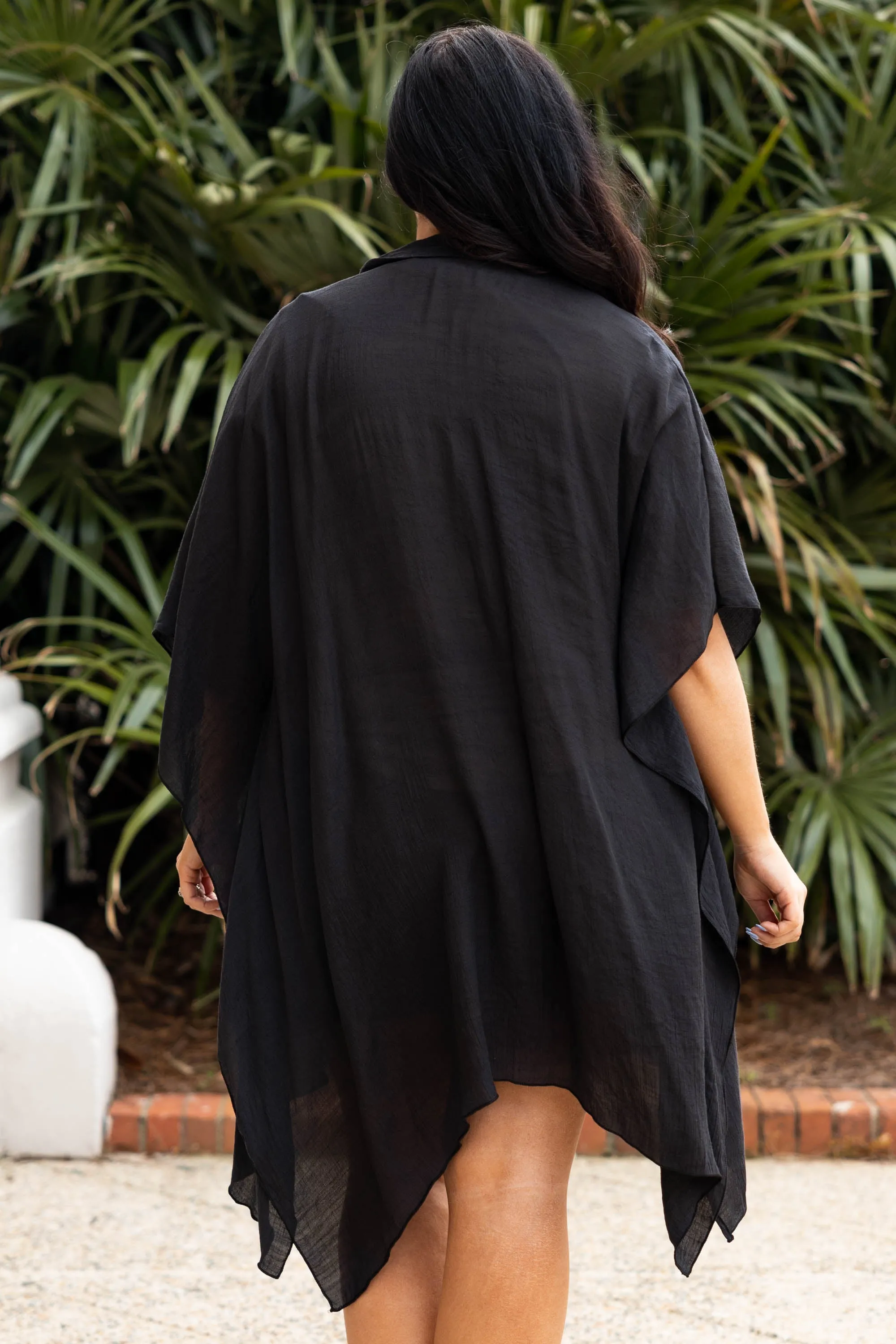 Just Give Me A Chance Kimono, Black