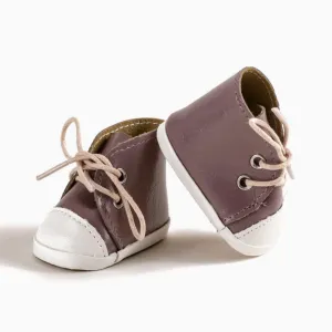 Komvers Faux Leather Sneakers - Blush