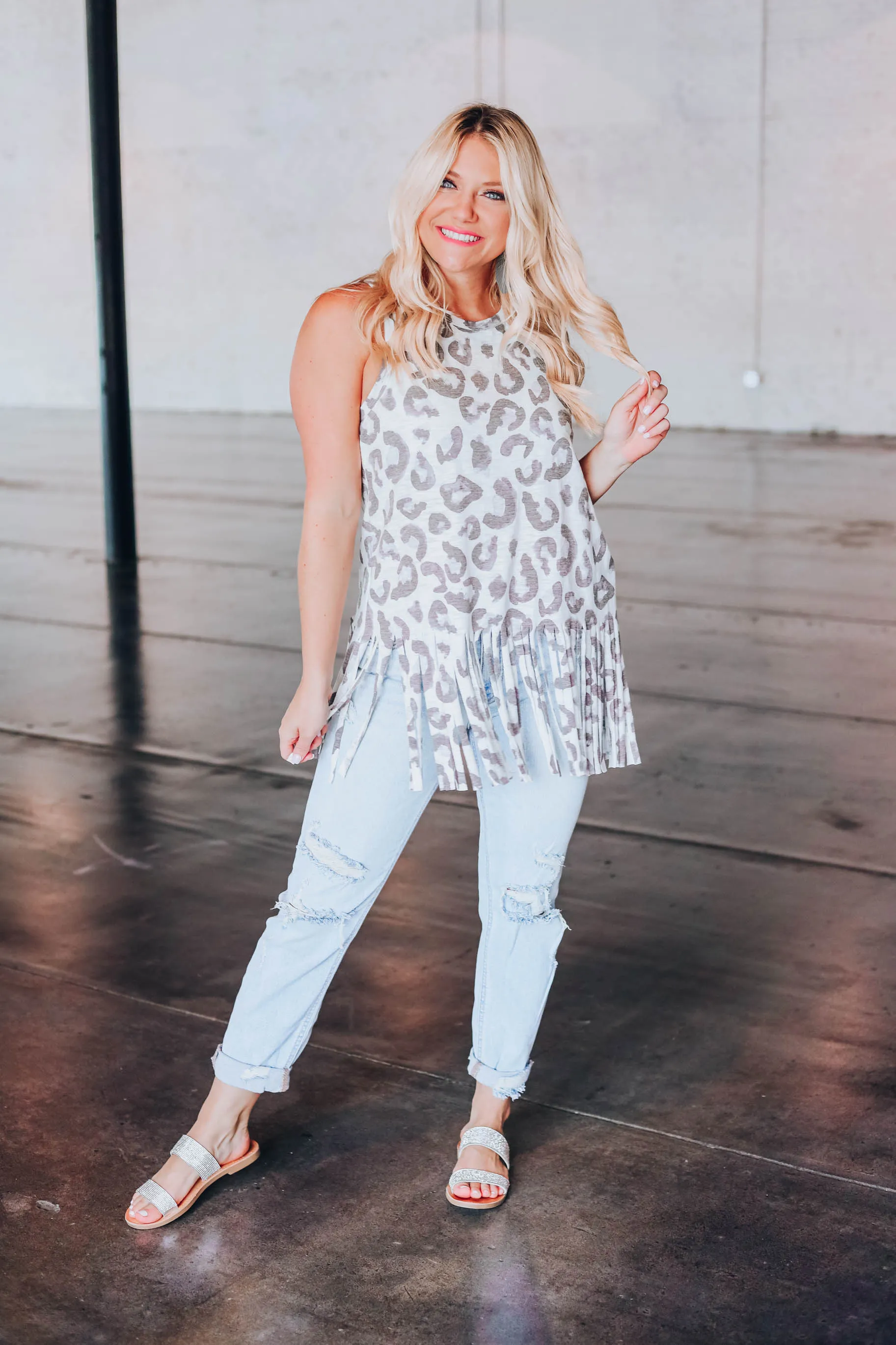 Leave Her Wild Leopard Tank