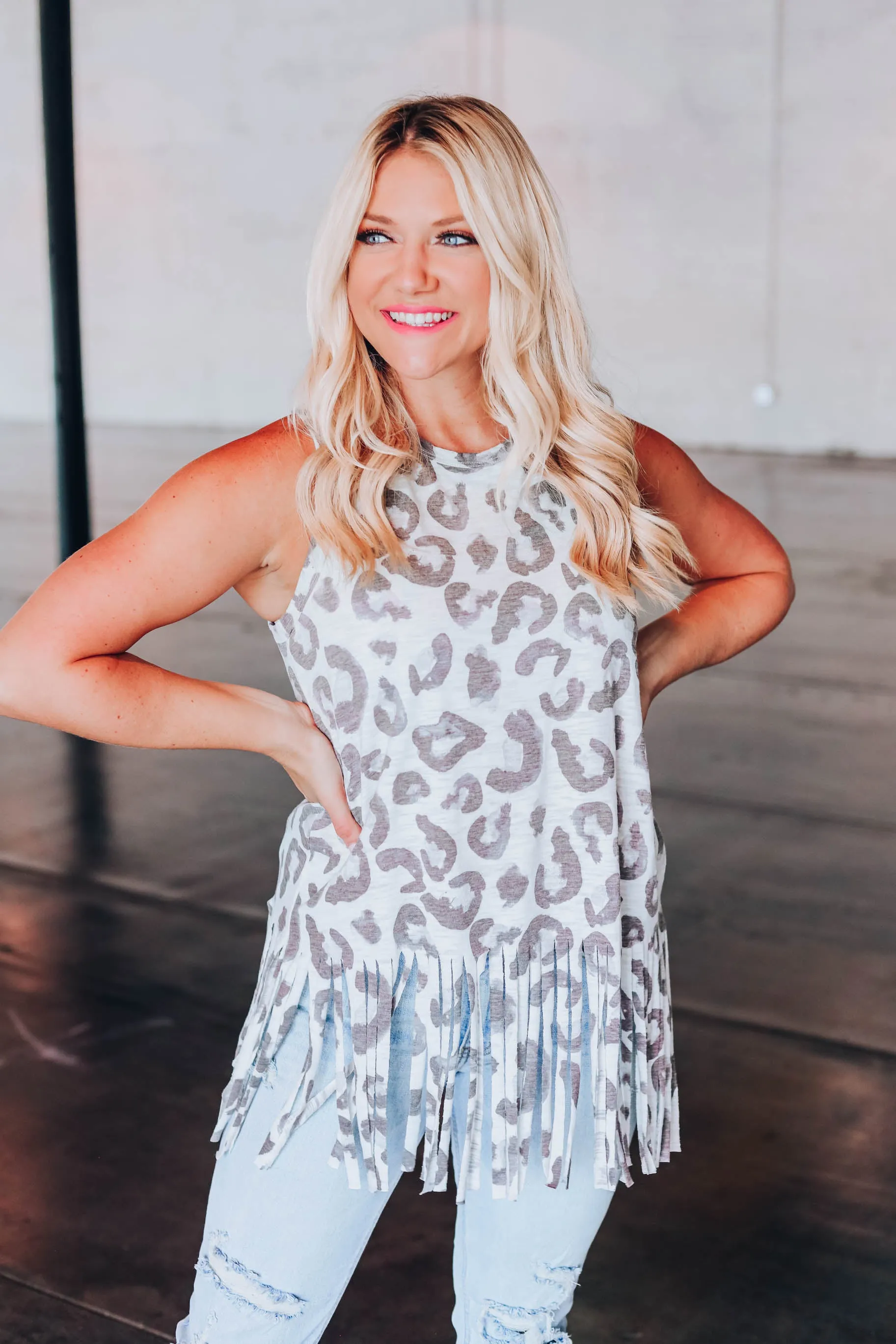 Leave Her Wild Leopard Tank