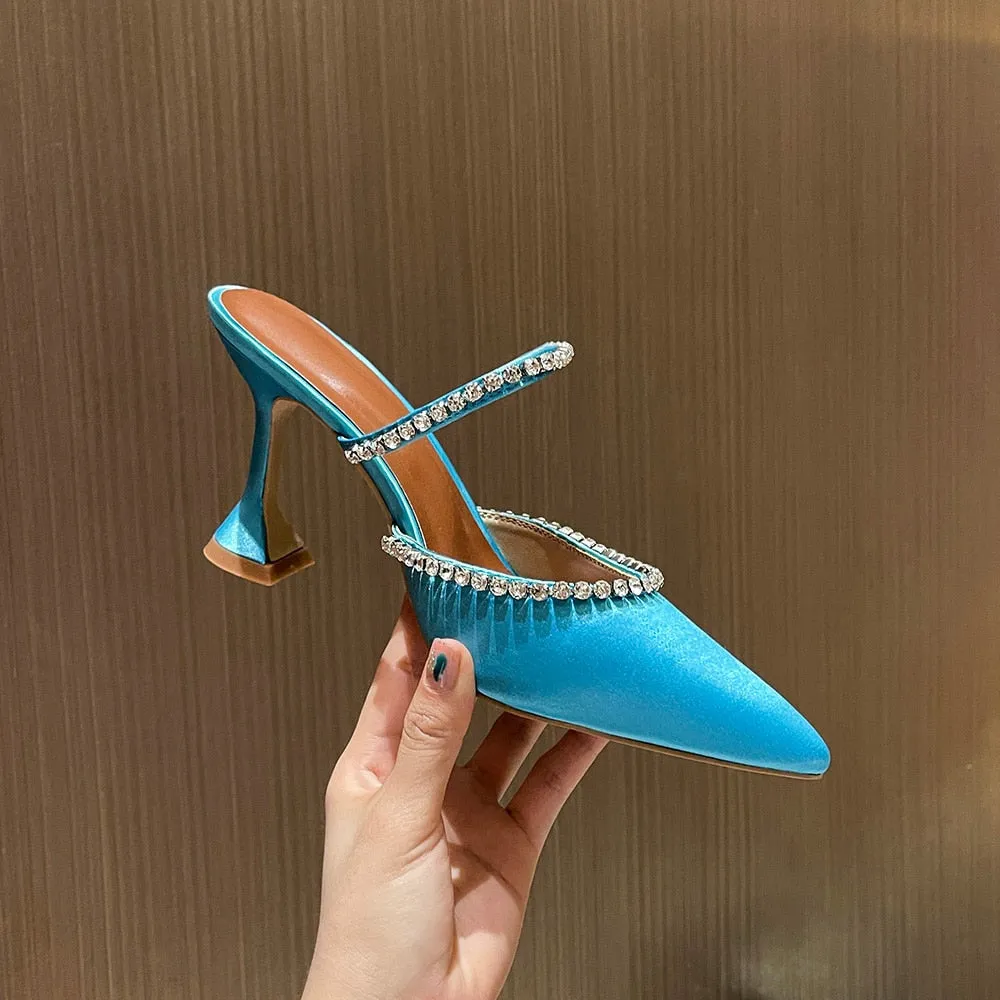 Leopard Print Baotou Half Drag Sandals