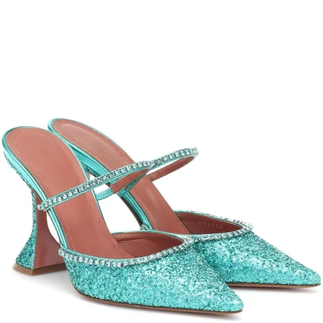Leopard Print Baotou Half Drag Sandals