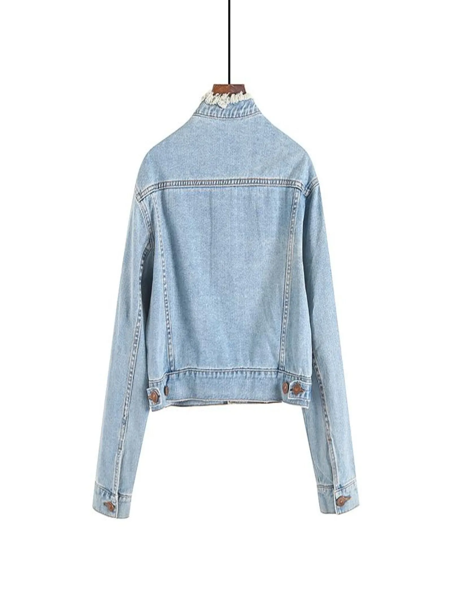 Liverpool Embellished Star Patch Denim Jacket