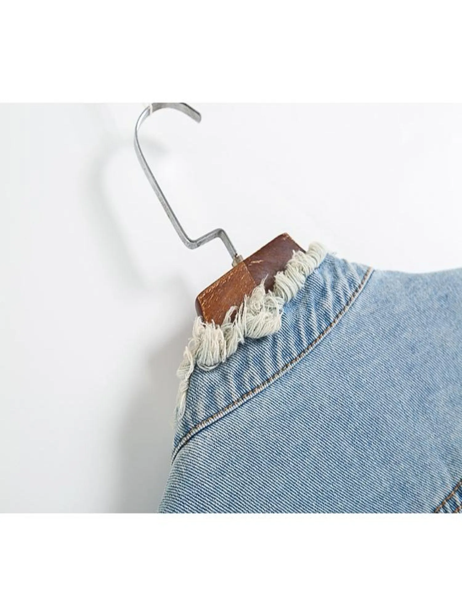 Liverpool Embellished Star Patch Denim Jacket