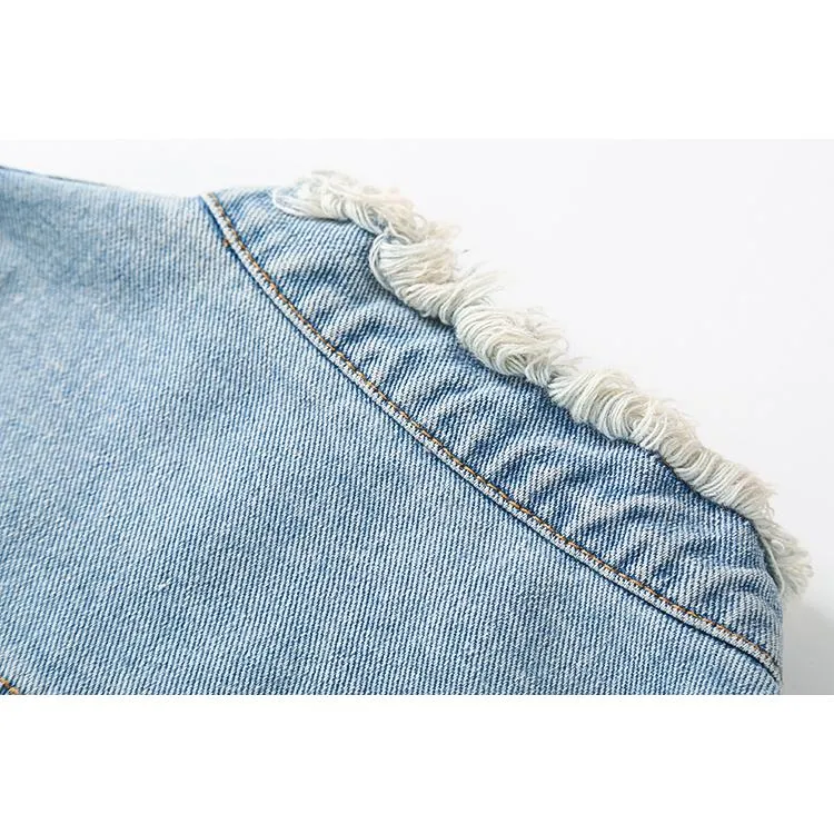 Liverpool Embellished Star Patch Denim Jacket