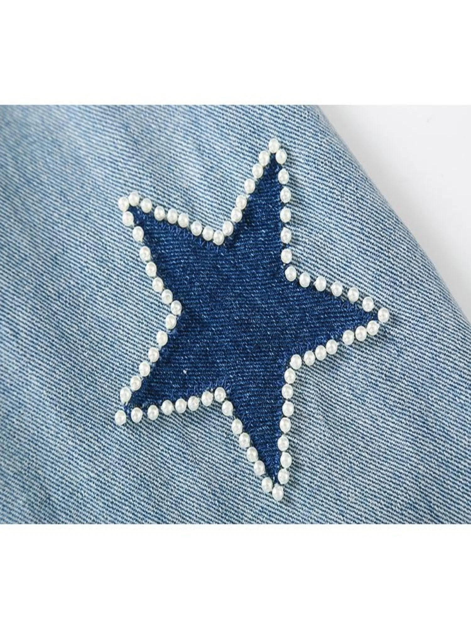Liverpool Embellished Star Patch Denim Jacket