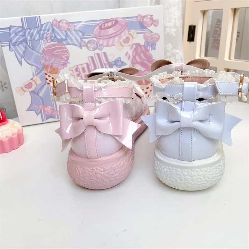 Lolita Rabbit Head Lace Shoes UB98177