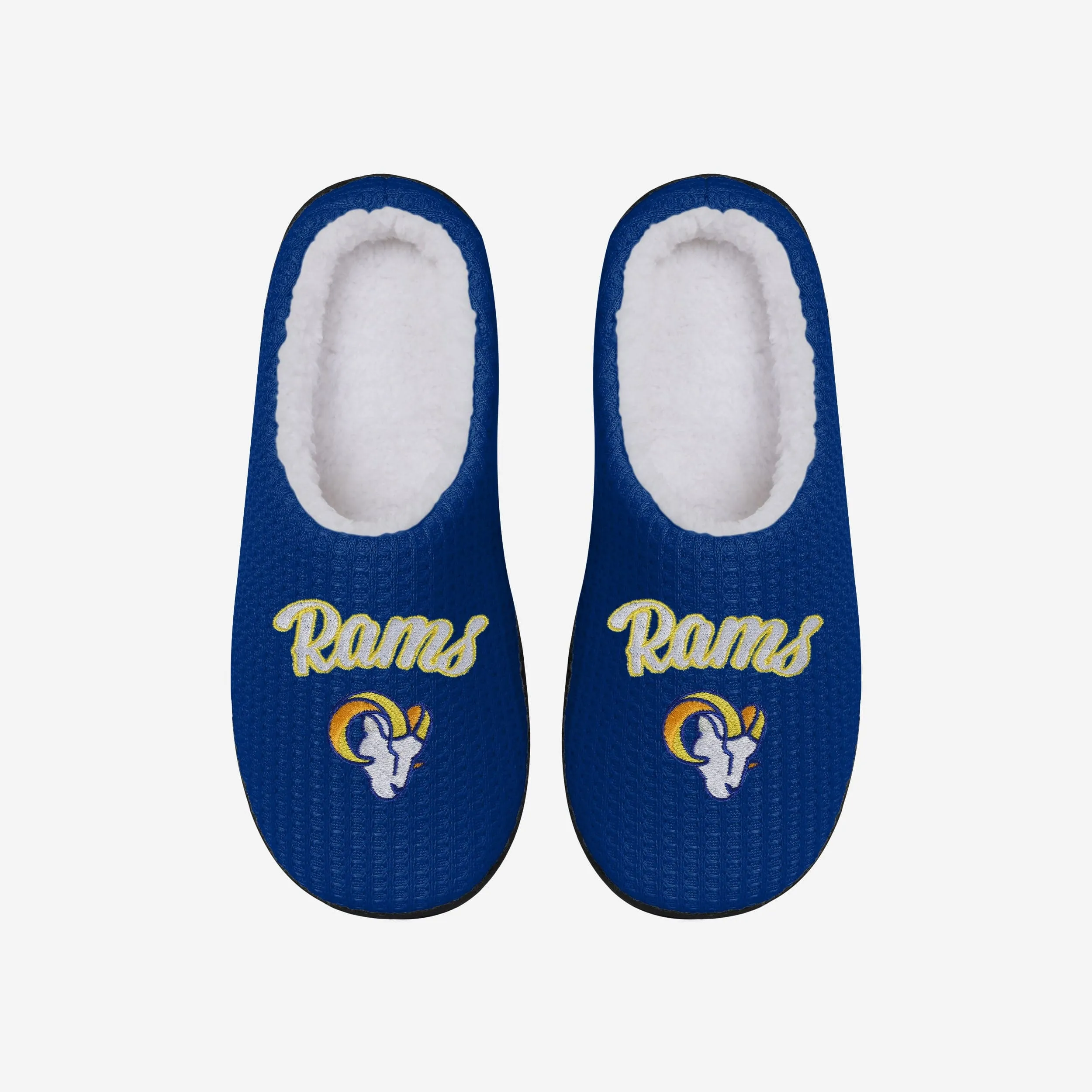 Los Angeles Rams Womens Sherpa Lined Memory Foam Slipper