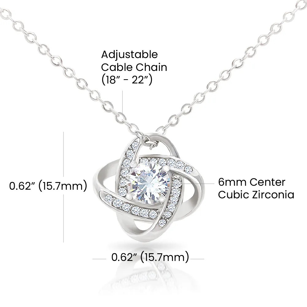 love knot earing To my soulmate necklace gift for anniversary or Valentine's ay