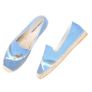Low-cut Canvas Casual Single Shoes Women Printed Fashion Lazy