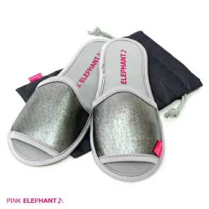 ピンクエレファント<BR>ルームシューズ<BR>D.SILVER（ダークシルバー）<BR>【ウエットスーツ素材の携帯スリッパ。はき心地よく、洗ってもすぐ乾くから、とっても清潔！】<BR><BR>