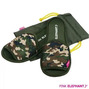 ピンクエレファント<BR>ルームシューズ<BR>MASH.CAMO（マッシュカモ）<BR>【ウエットスーツ素材の携帯スリッパ。はき心地よく、洗ってもすぐ乾くから、とっても清潔！】<BR><BR>
