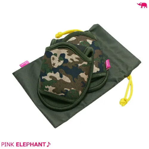 ピンクエレファント<BR>ルームシューズ<BR>MASH.CAMO（マッシュカモ）<BR>【ウエットスーツ素材の携帯スリッパ。はき心地よく、洗ってもすぐ乾くから、とっても清潔！】<BR><BR>