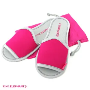 ピンクエレファント<BR>ルームシューズ<BR>PINK（ピンク）<BR>【ウエットスーツ素材の携帯スリッパ。はき心地よく、洗ってもすぐ乾くから、とっても清潔！】<BR><BR>