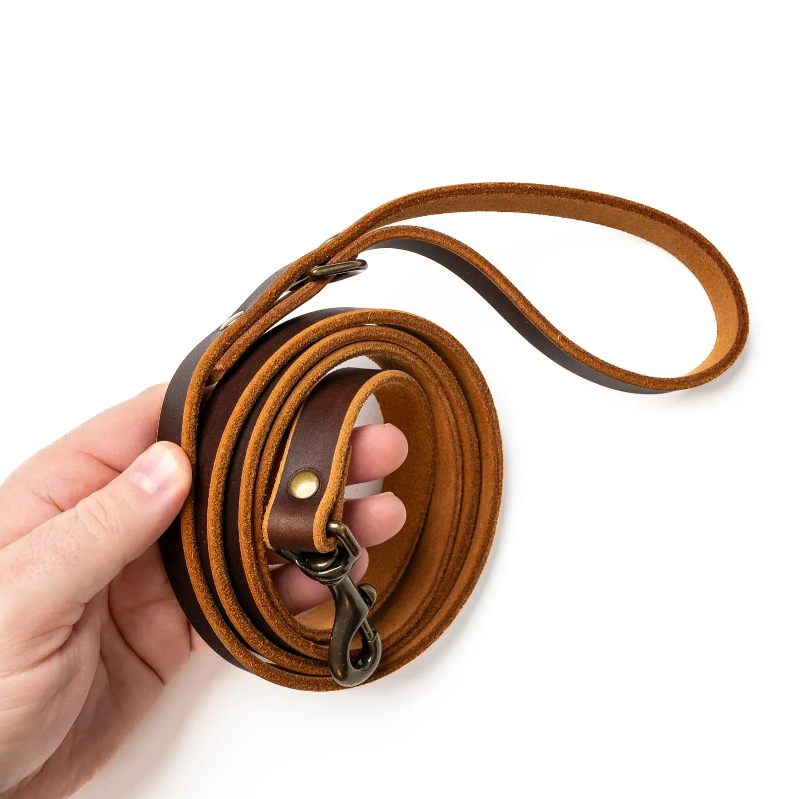 Matching Dog Collar & Leash Bundle - Heritage Brown