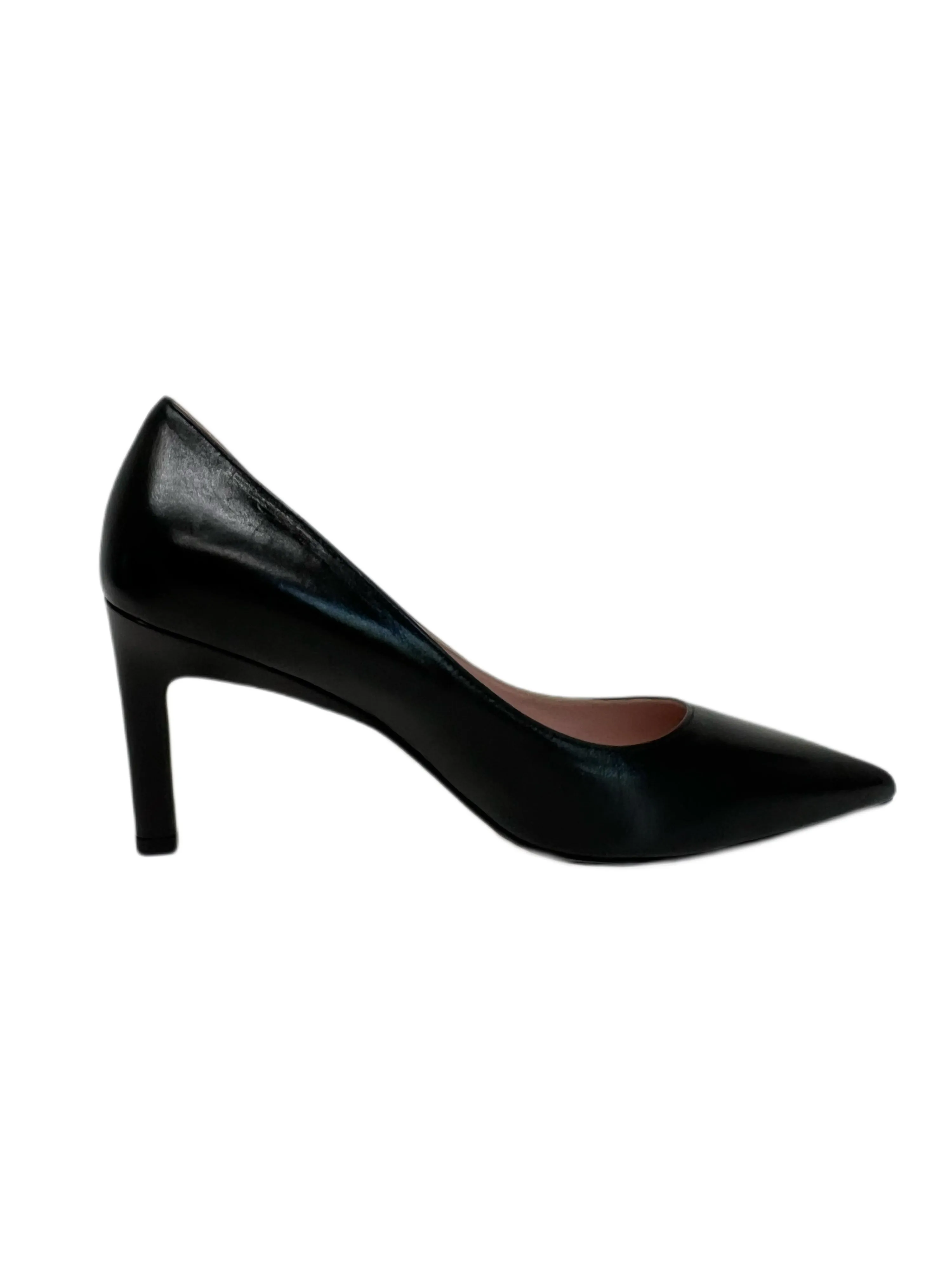 Max Mara Women's Black Finish Leather Pumps Size 5 NWT