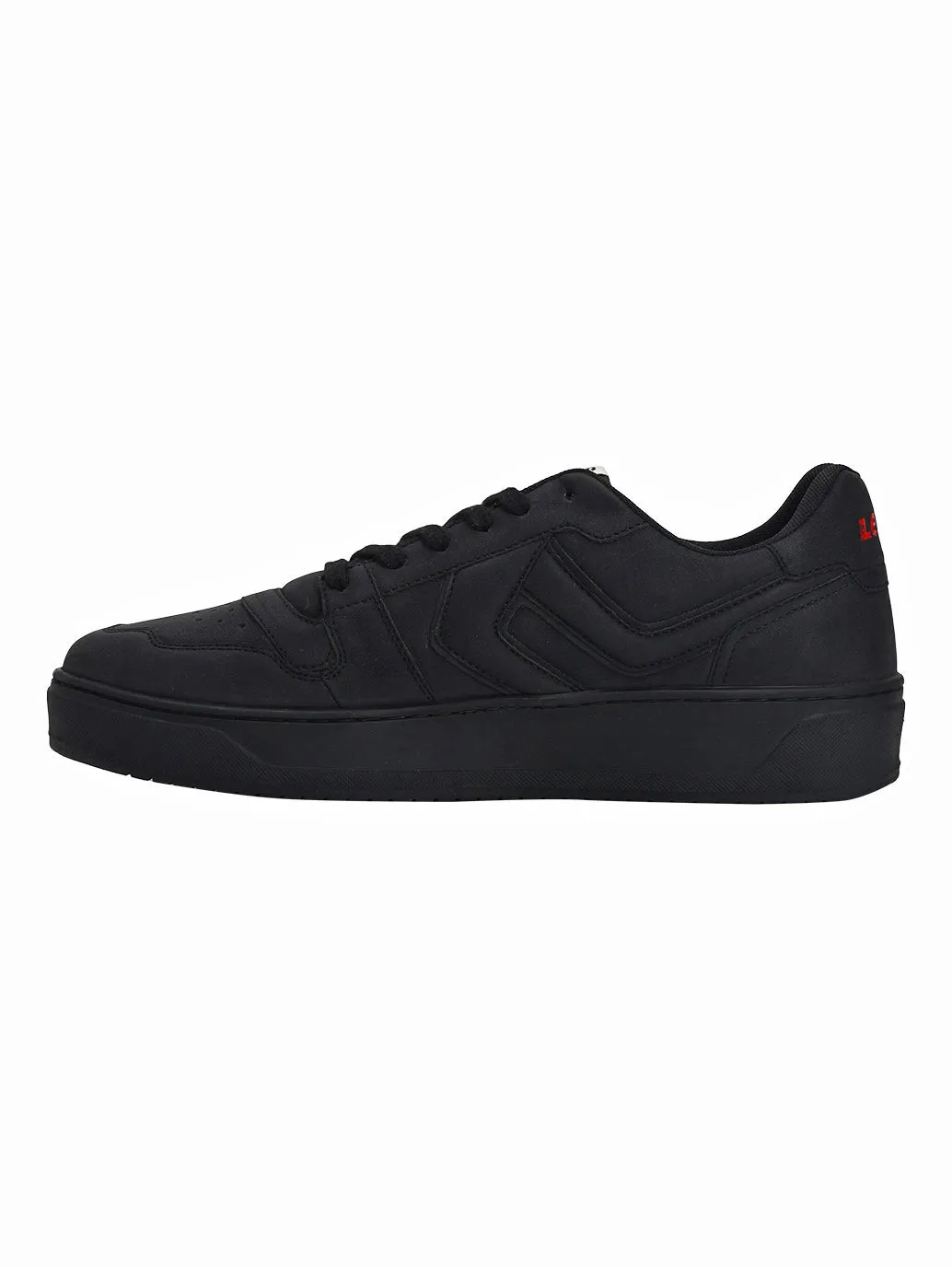 Men's Black Solid Sneakers