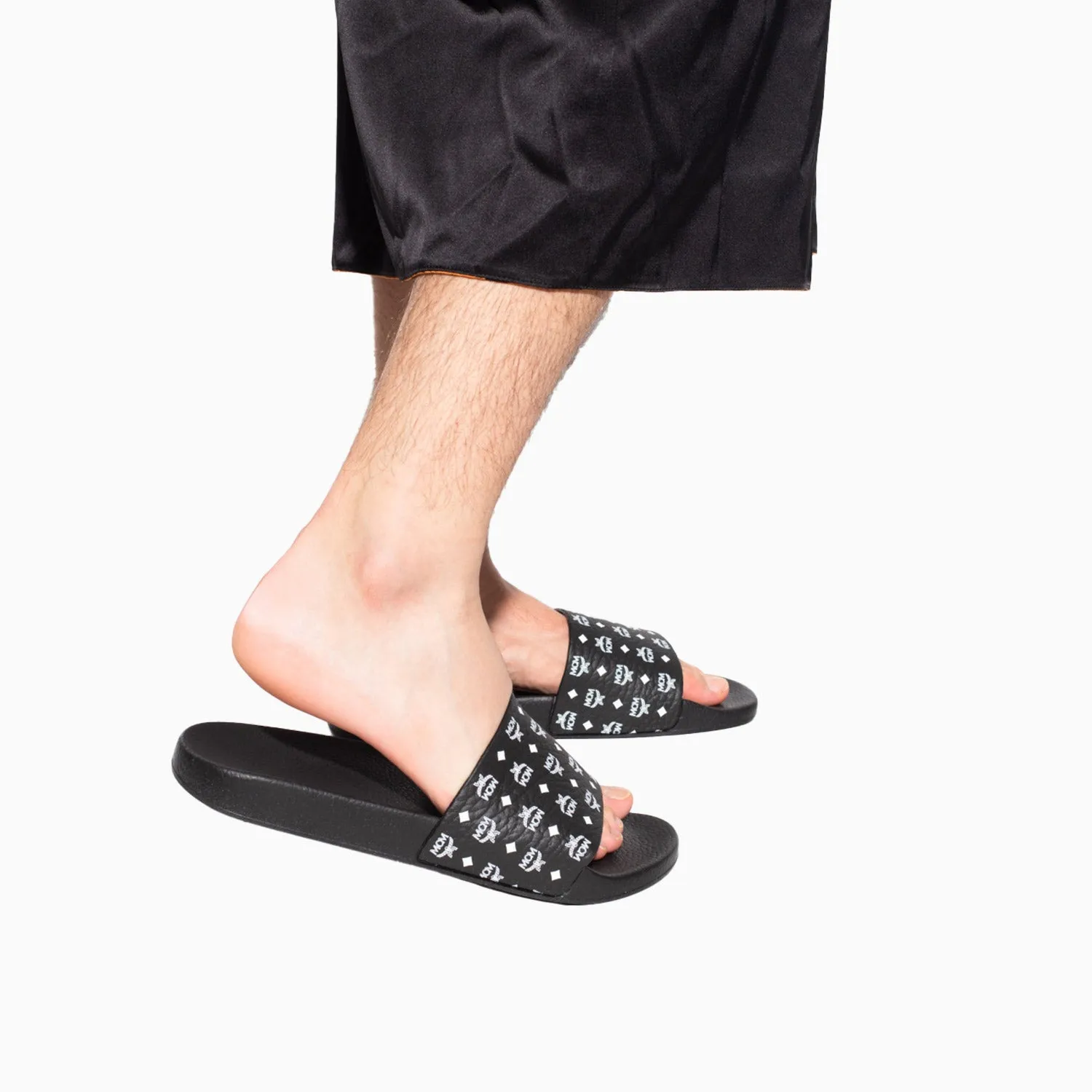 Men's Monogram Print Slide